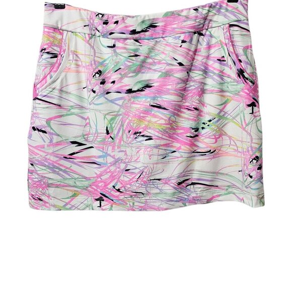 EPNY New Women's Graffiti Printed Multi Color Active Skort Skirt - Picture 1 of 8